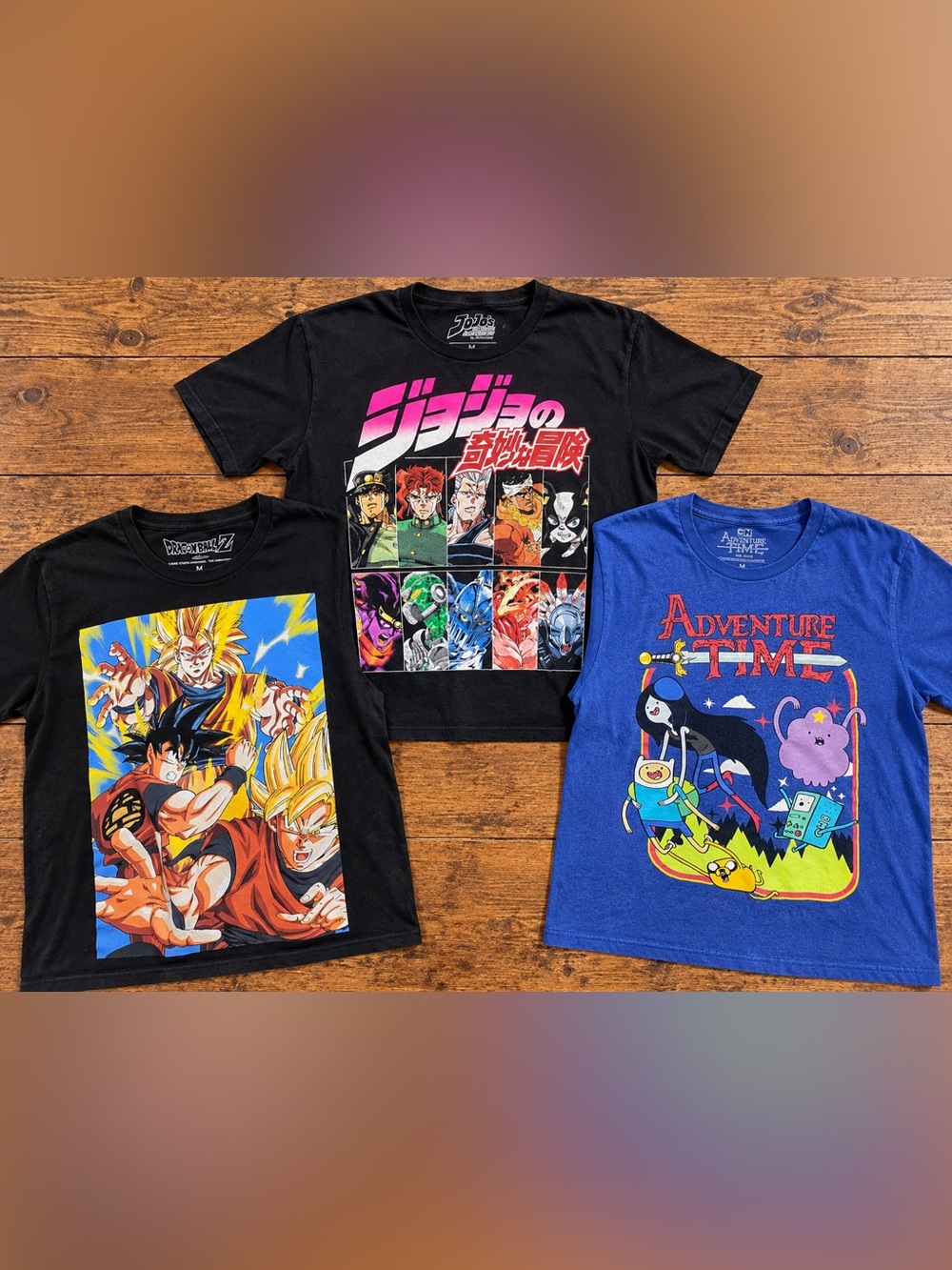CARTOON GRAPHIC JoJo’s Bizarre Adventure + Dragon Ball Z + Adventure Time. M